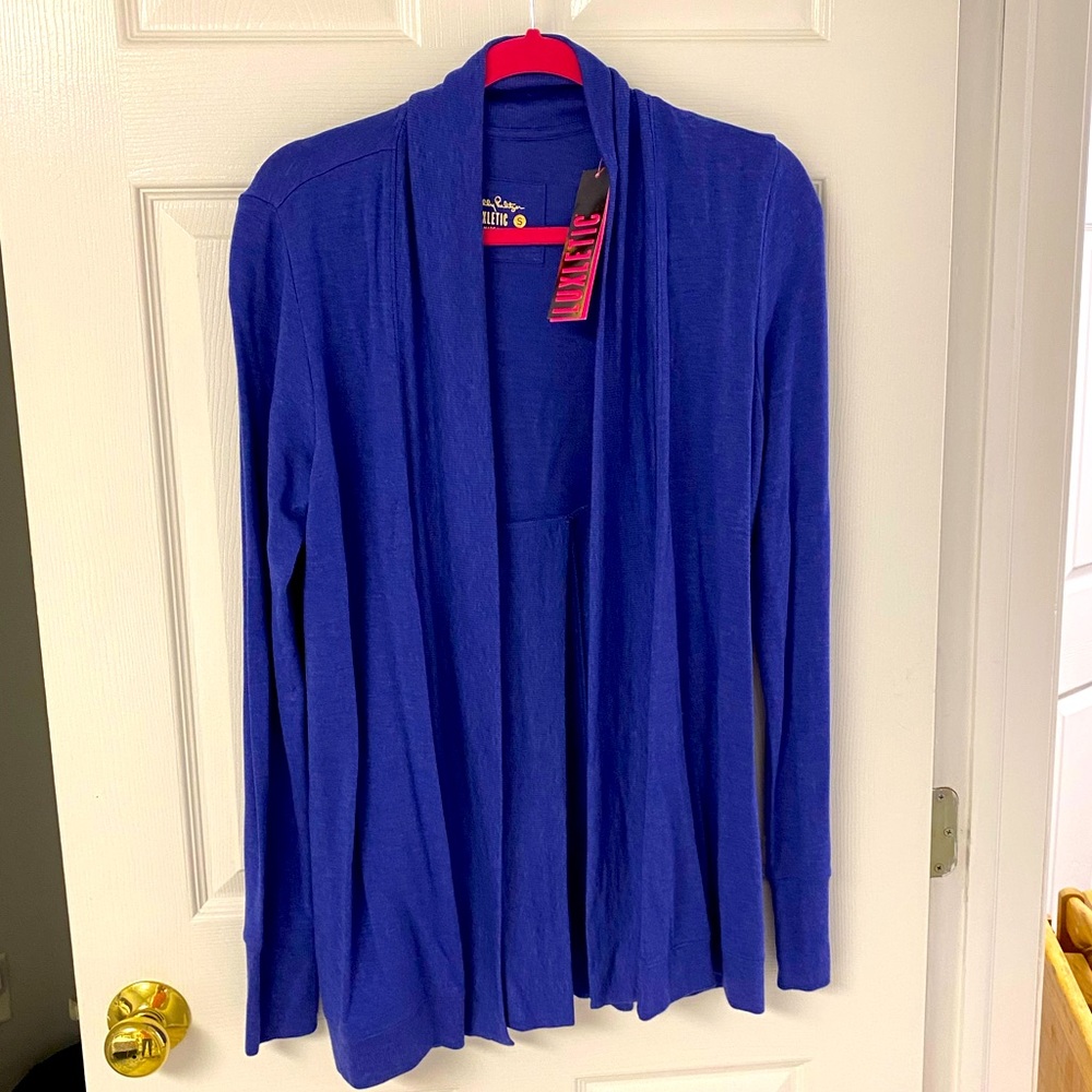 NWT Lilly Pulitzer Elena Wrap in Heathered Lapis Lazuli